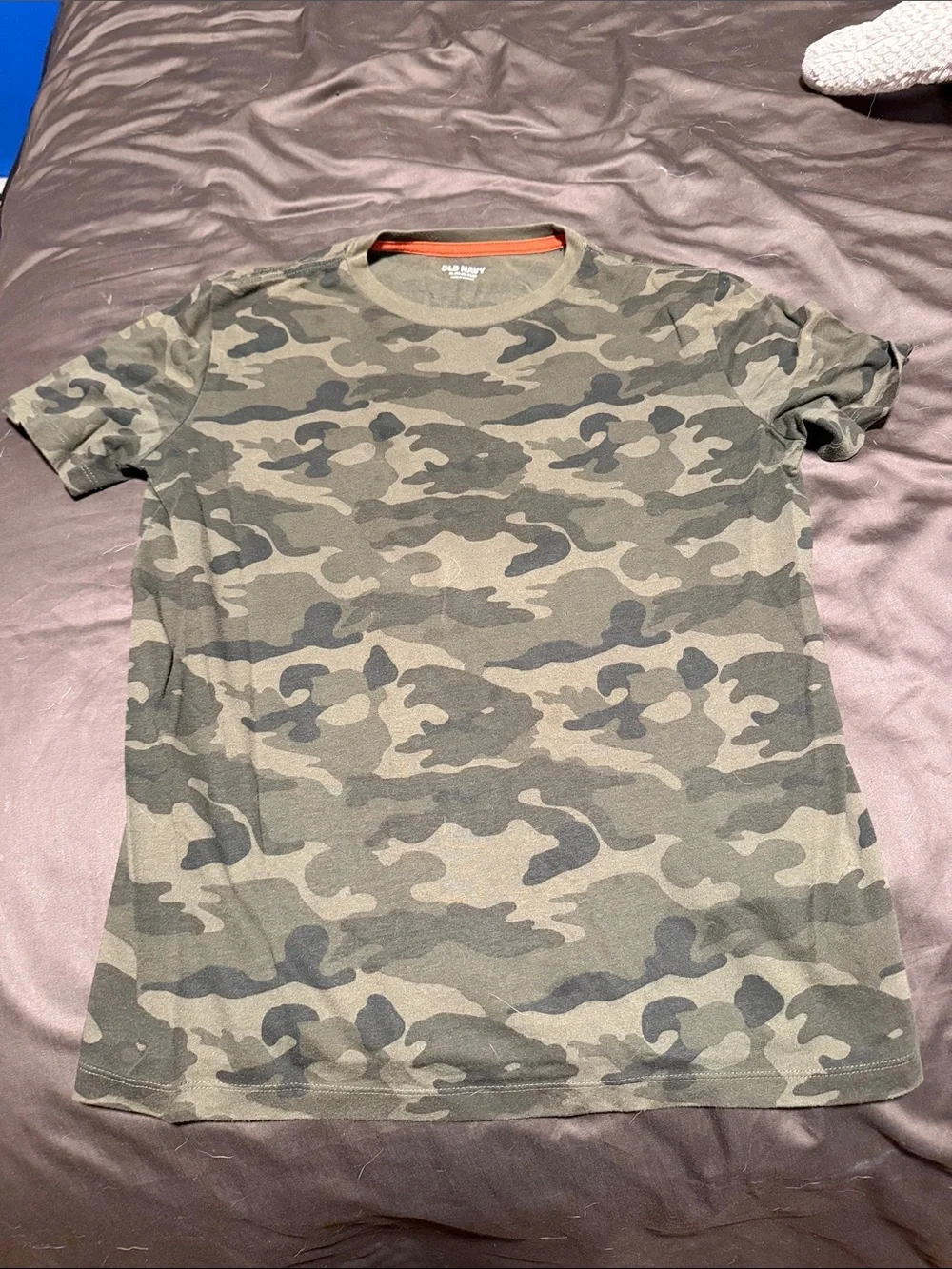 Old Navy Boys' Green Camo Short Sleeve Tee